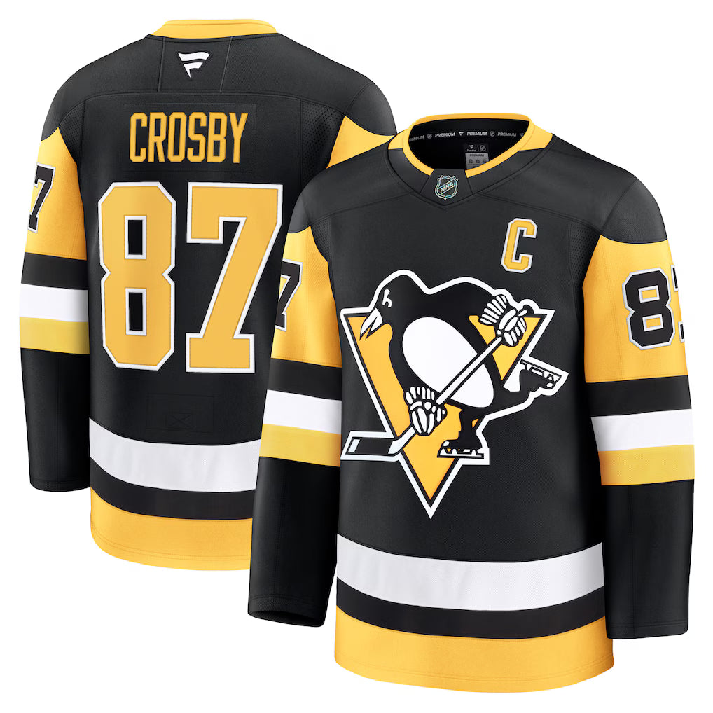 Sidney Crosby Pittsburgh Penguins Captain Patch Home Jersey product image 1