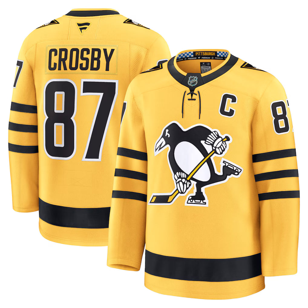 Sidney Crosby Pittsburgh Penguins Alternate Jersey - Gold product image 1