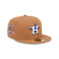 New Era Houston Astros Color Pack 59FIFTY Fitted Hat-Brown product image 1, provided for visual reference and product detail