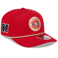 New Era San Francisco 49ers Sideline 9SEVENTY Adjustable Cap-Red product image 1, provided for visual reference and product