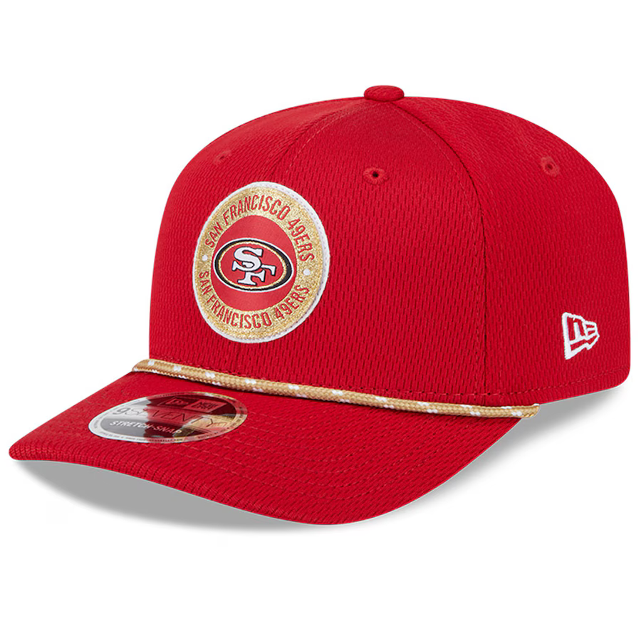 New Era San Francisco 49ers Sideline 9SEVENTY Adjustable Cap-Red product image 2, provided for visual reference and product