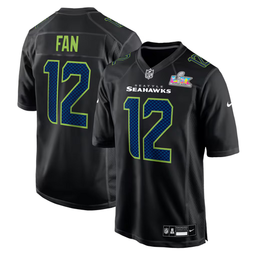 12s Seattle Seahawks Super Bowl LX Patch Jersey - Carbon product image 1