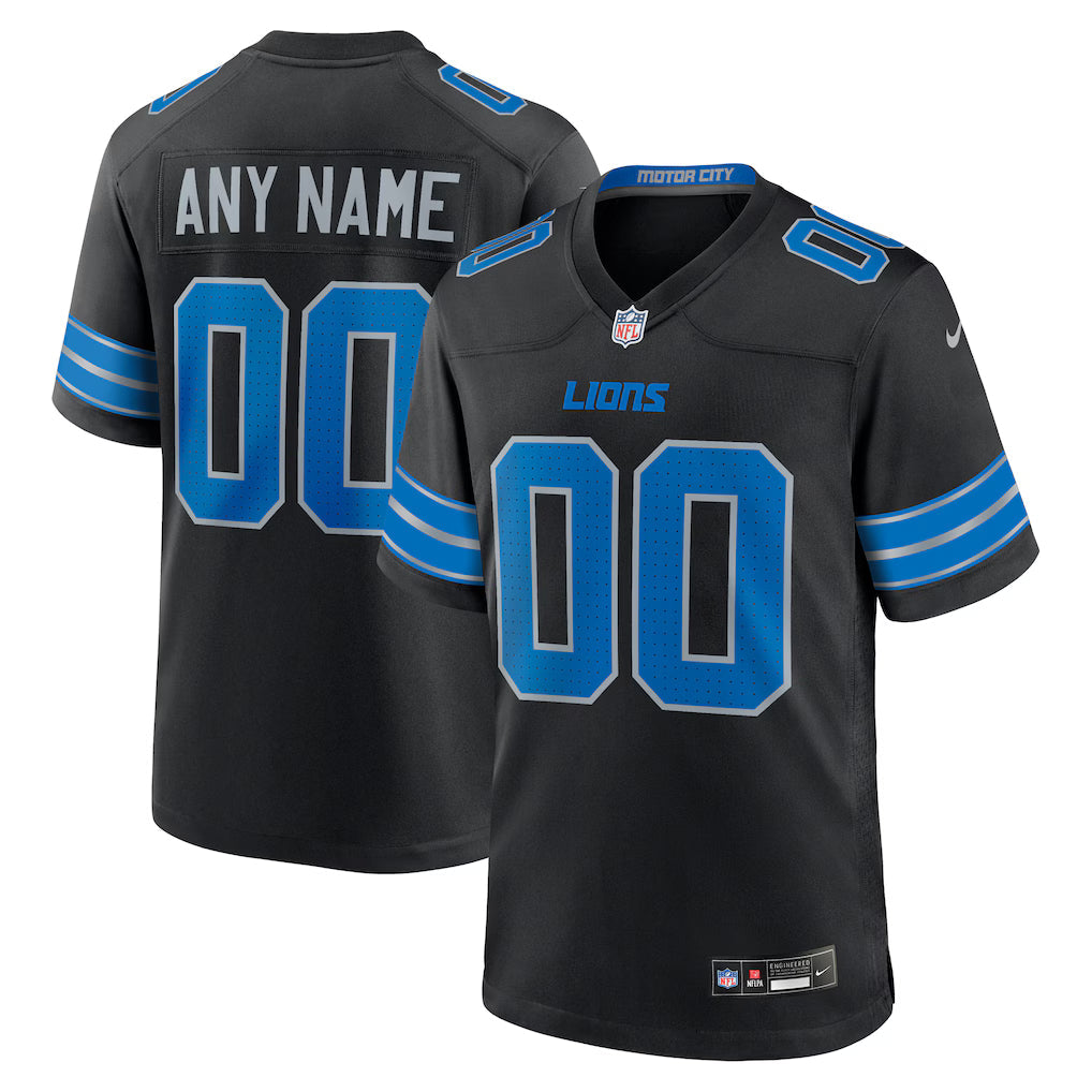 Custom Detroit Lions Alternate Jersey - Black product image 1