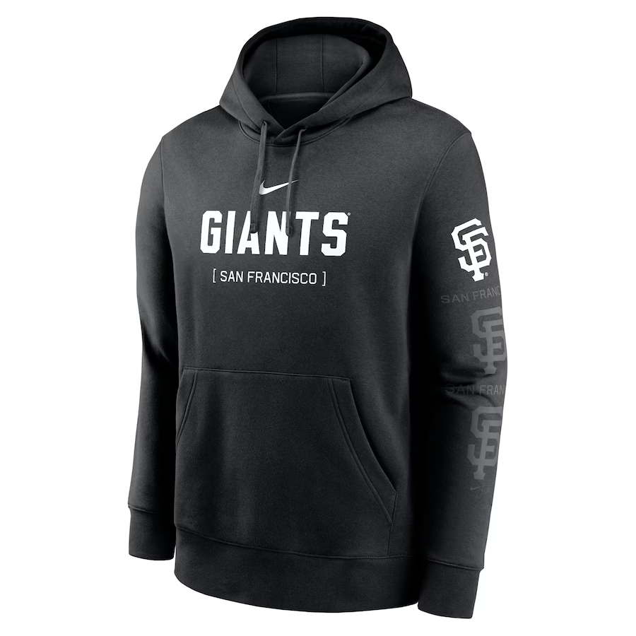 Nike Men San Francisco Giants Fashion Club Hoddie - Black product image 1, provided for visual reference and product detail
