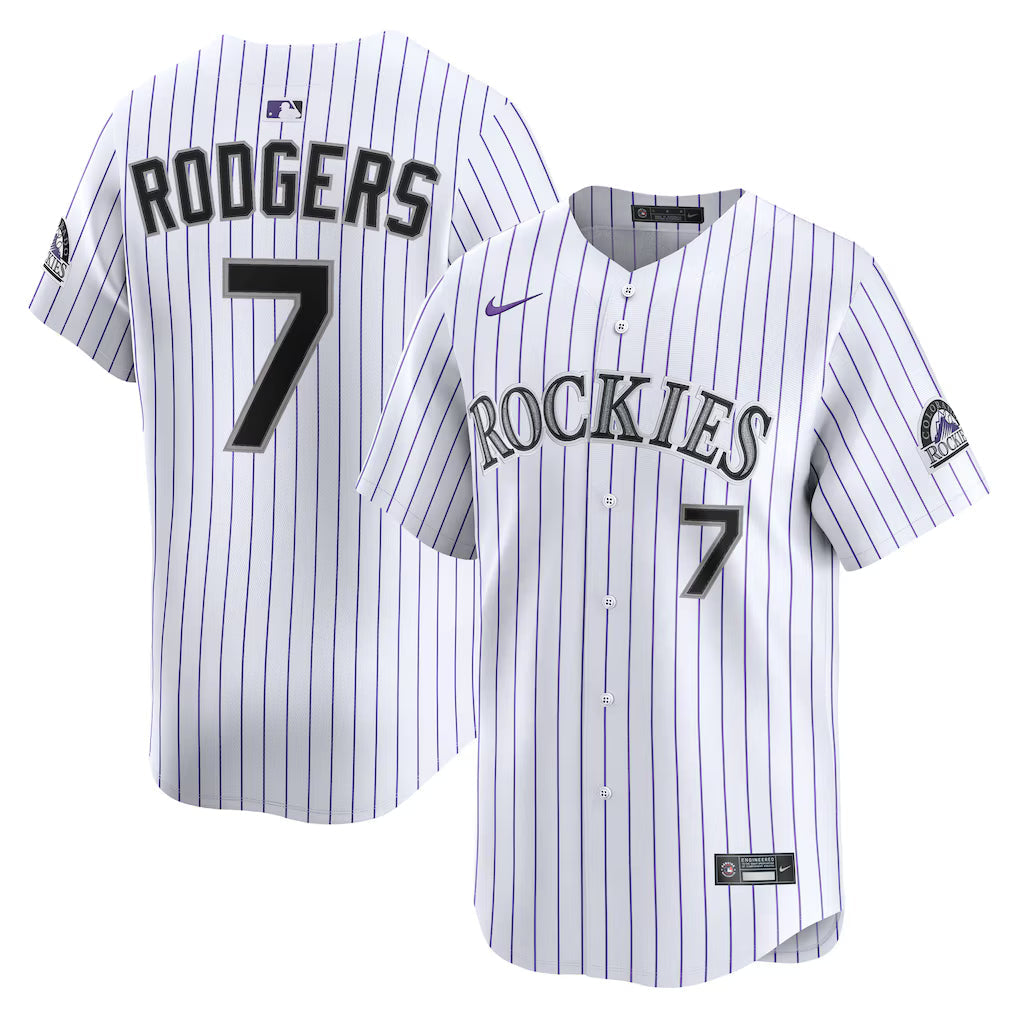 Brendan Rodgers Colorado Rockies Home Jersey - White product image 1