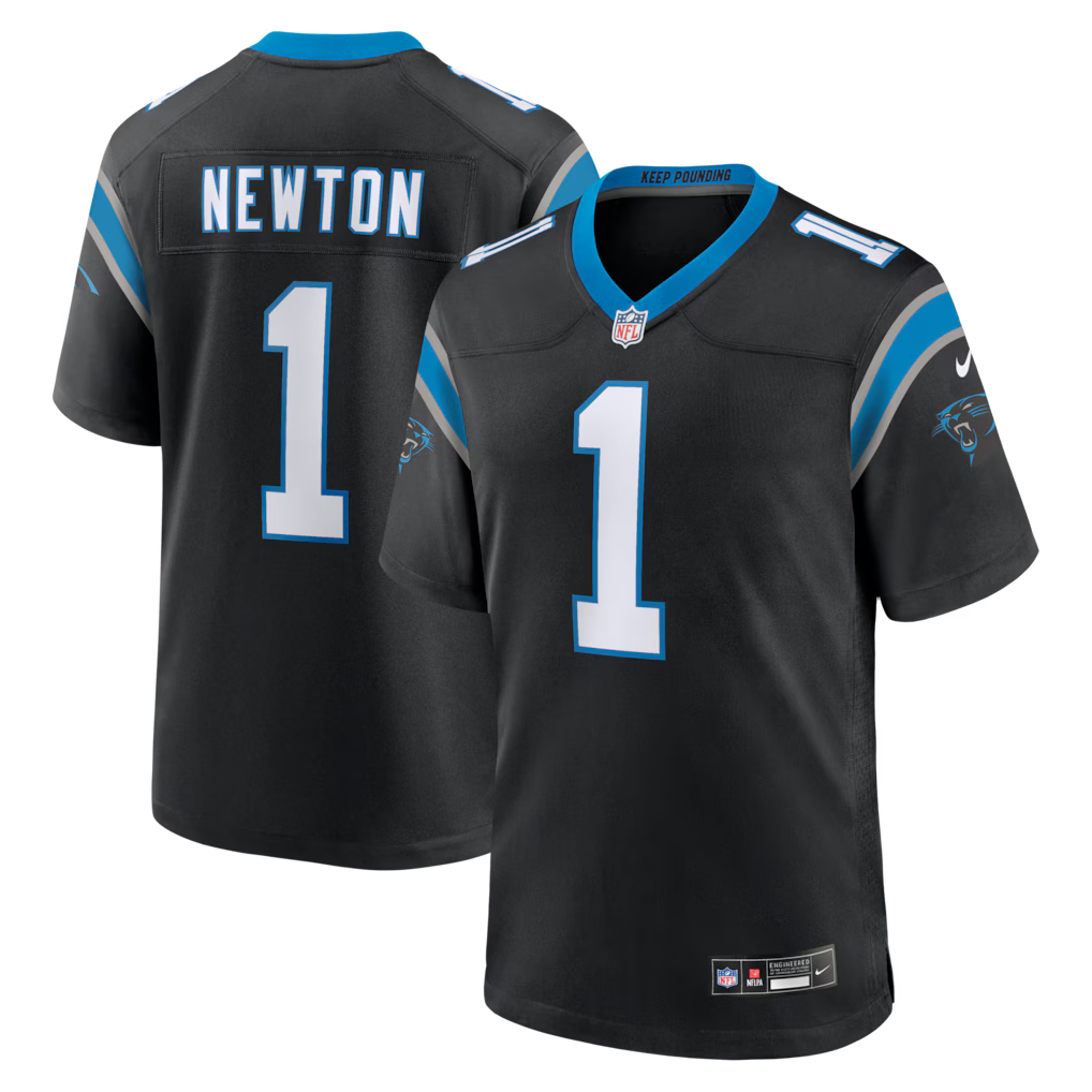 Cam Newton Carolina Panthers Retired Player Jersey - Black product image 1