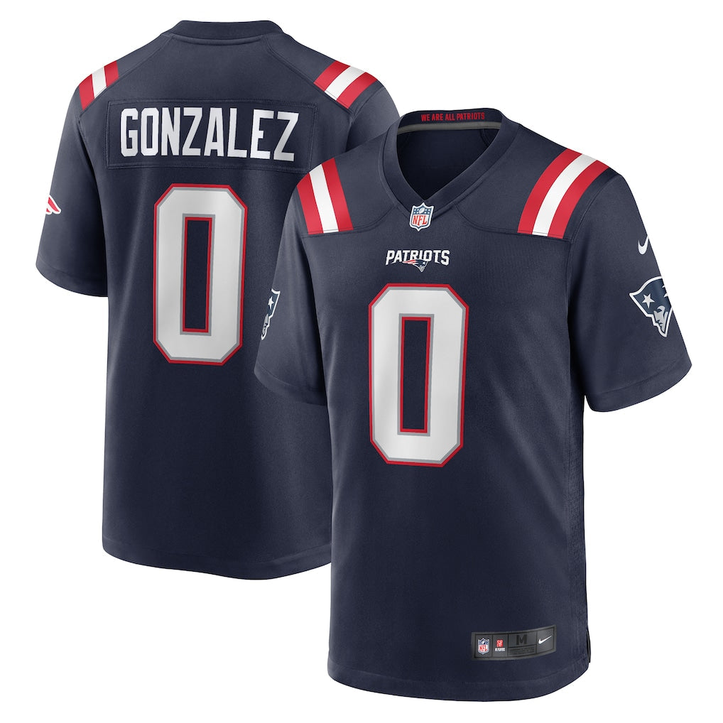 Christian Gonzalez New England Patriots Jersey - Navy product image 1