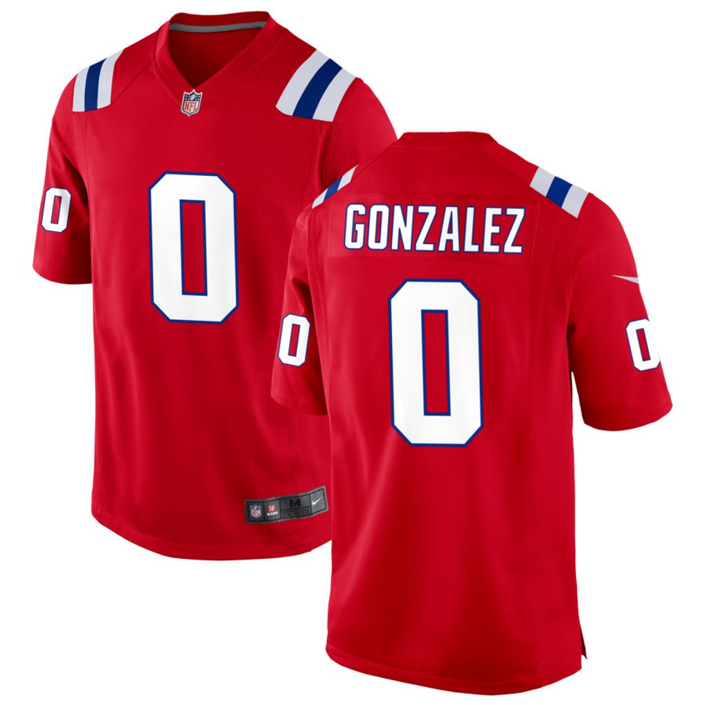 Christian Gonzalez New England Patriots Jersey - Red product image 1