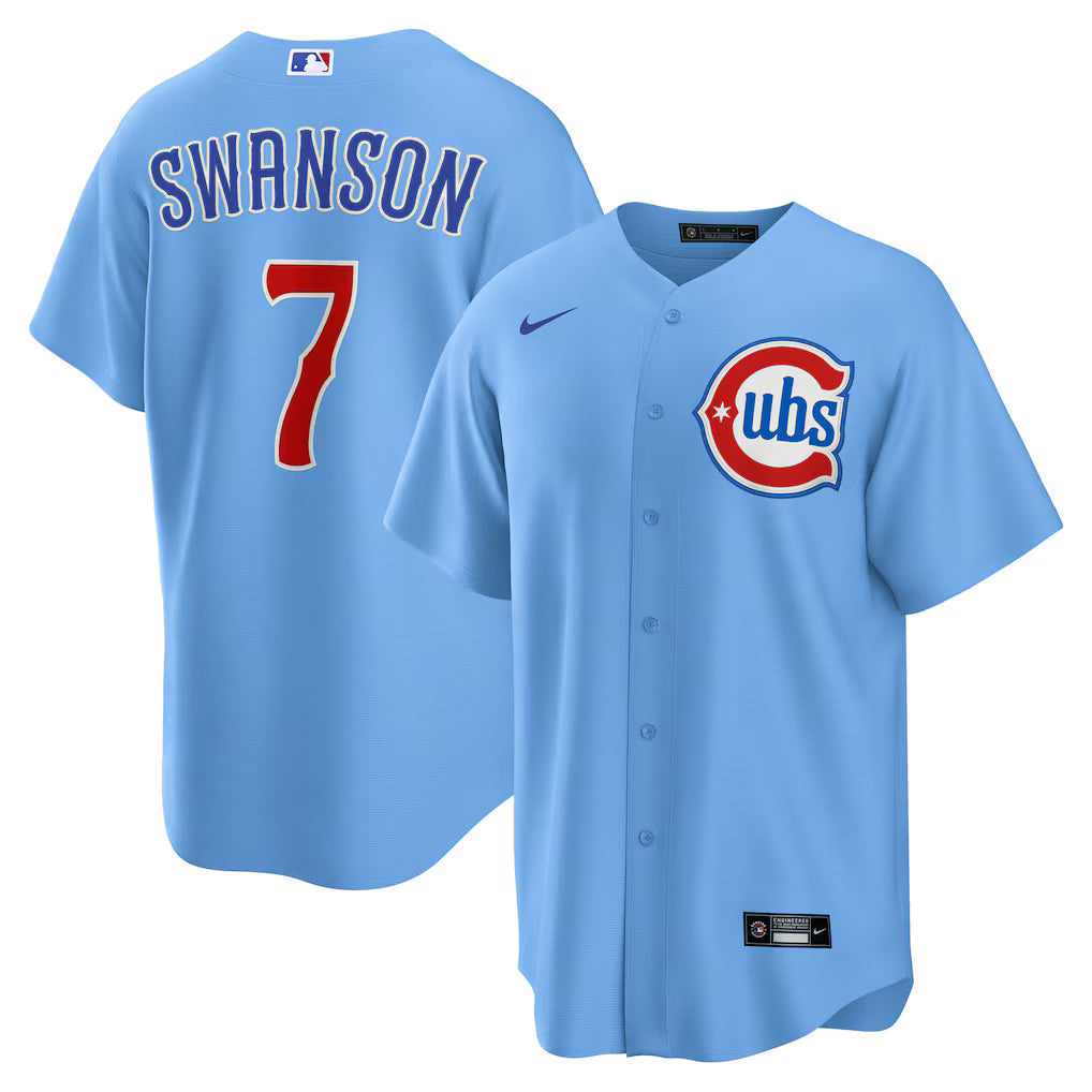 Dansby Swanson Chicago Cubs 2nd Alternate Jersey - Light product image 1