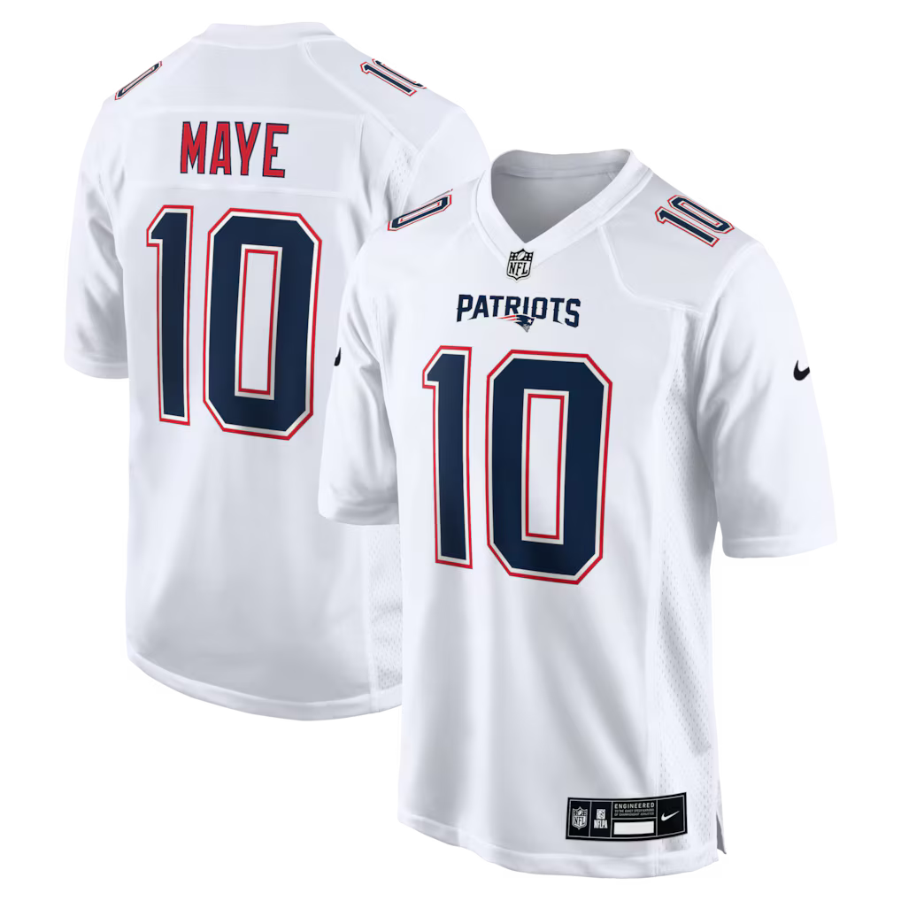Drake Maye New England Patriots Jersey - Tundra White product image 1