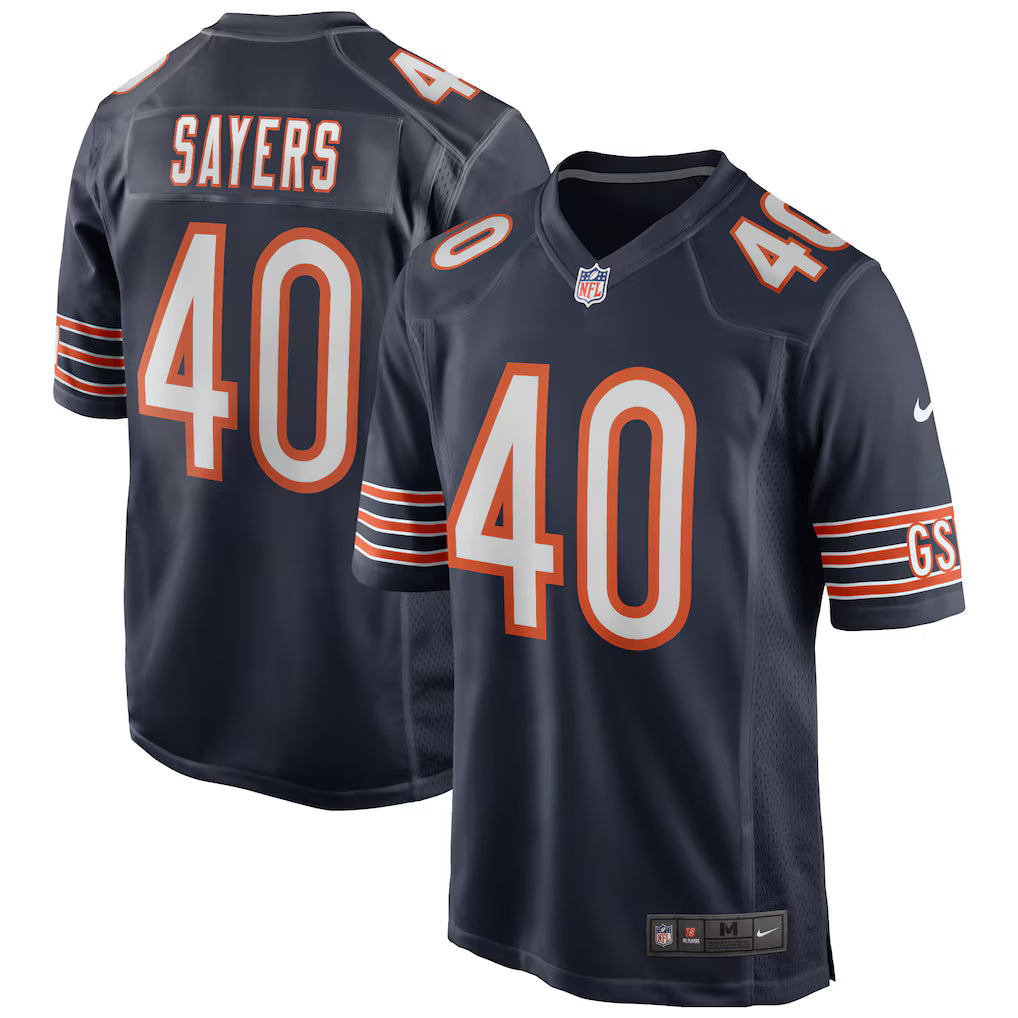 Gale Sayers Chicago Bears Retired Player Jersey - Navy product image 1