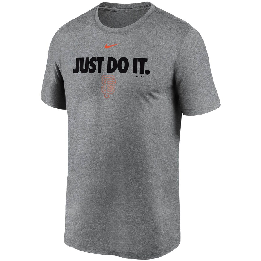 Nike Men San Francisco Giants Team Just Do It Legend Performance T-Shirt-Gray product image 1, provided for visual reference