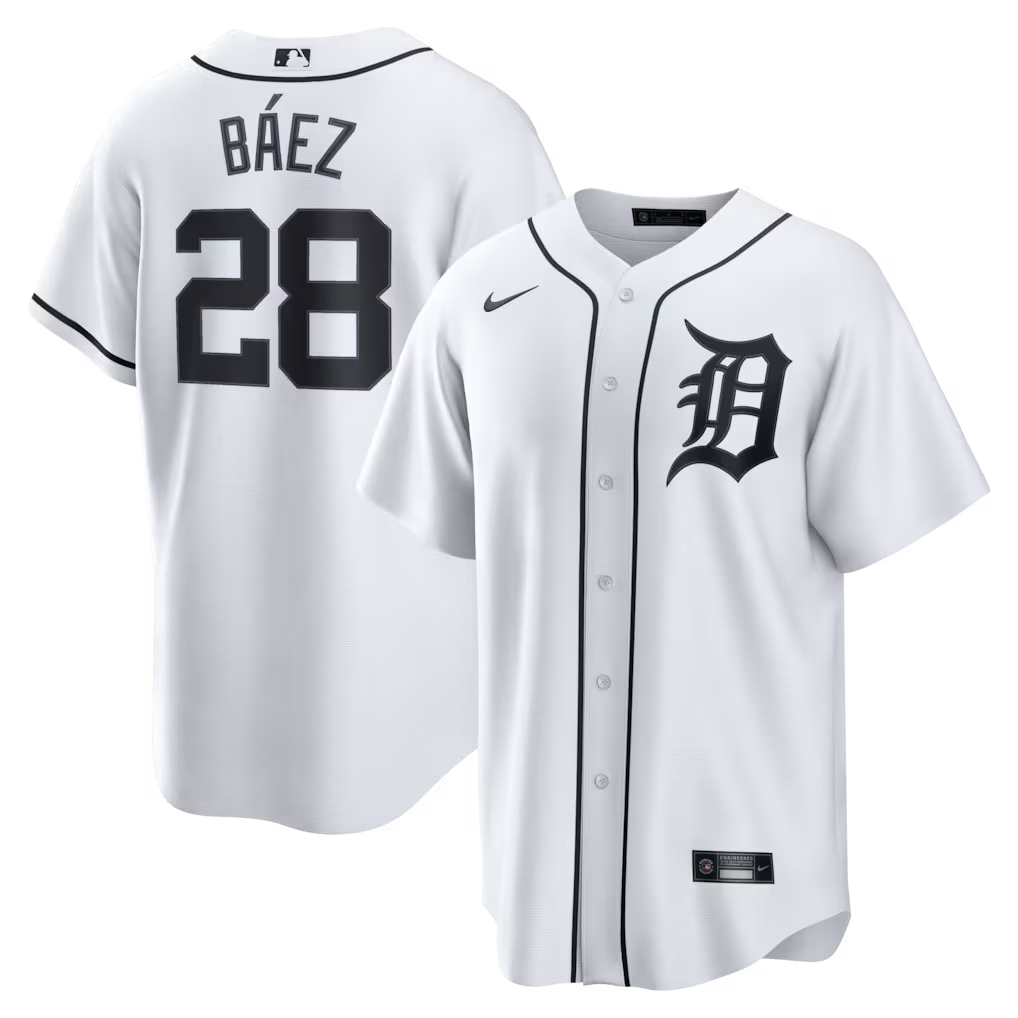 Javier Báez Detroit Tigers Home Jersey - White product image 1