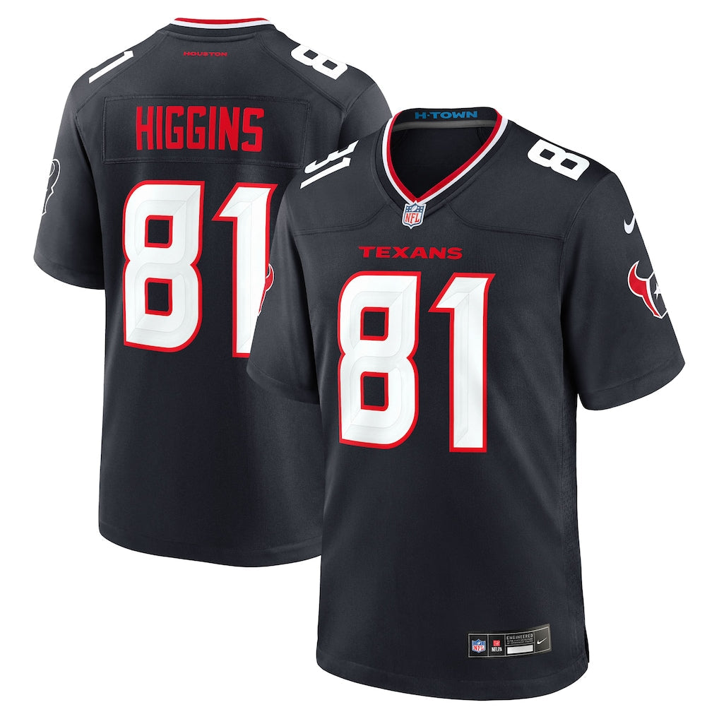 Jayden Higgins Houston Texans Jersey - Navy product image 1