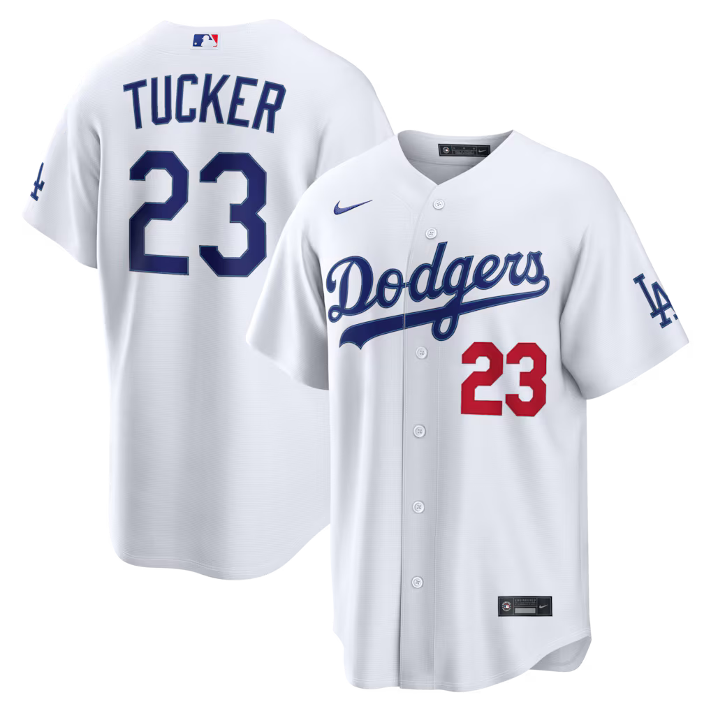 Kyle Tucker Los Angeles Dodgers Home Stadium Jersey - White product image 1