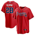 Matt Olson Atlanta Braves Alternate Jersey - Red product image 1