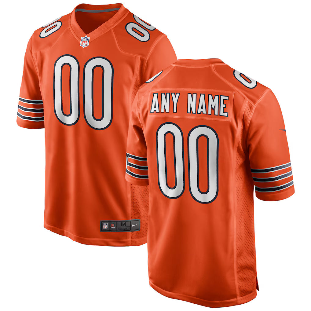 Custom Chicago Bears Alternate Jersey - Orange product image 1