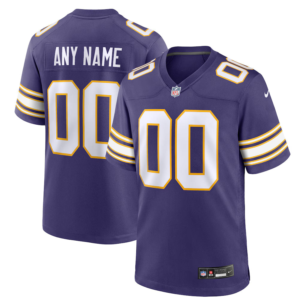 Custom Minnesota Vikings Classic Jersey - Purple product image 1