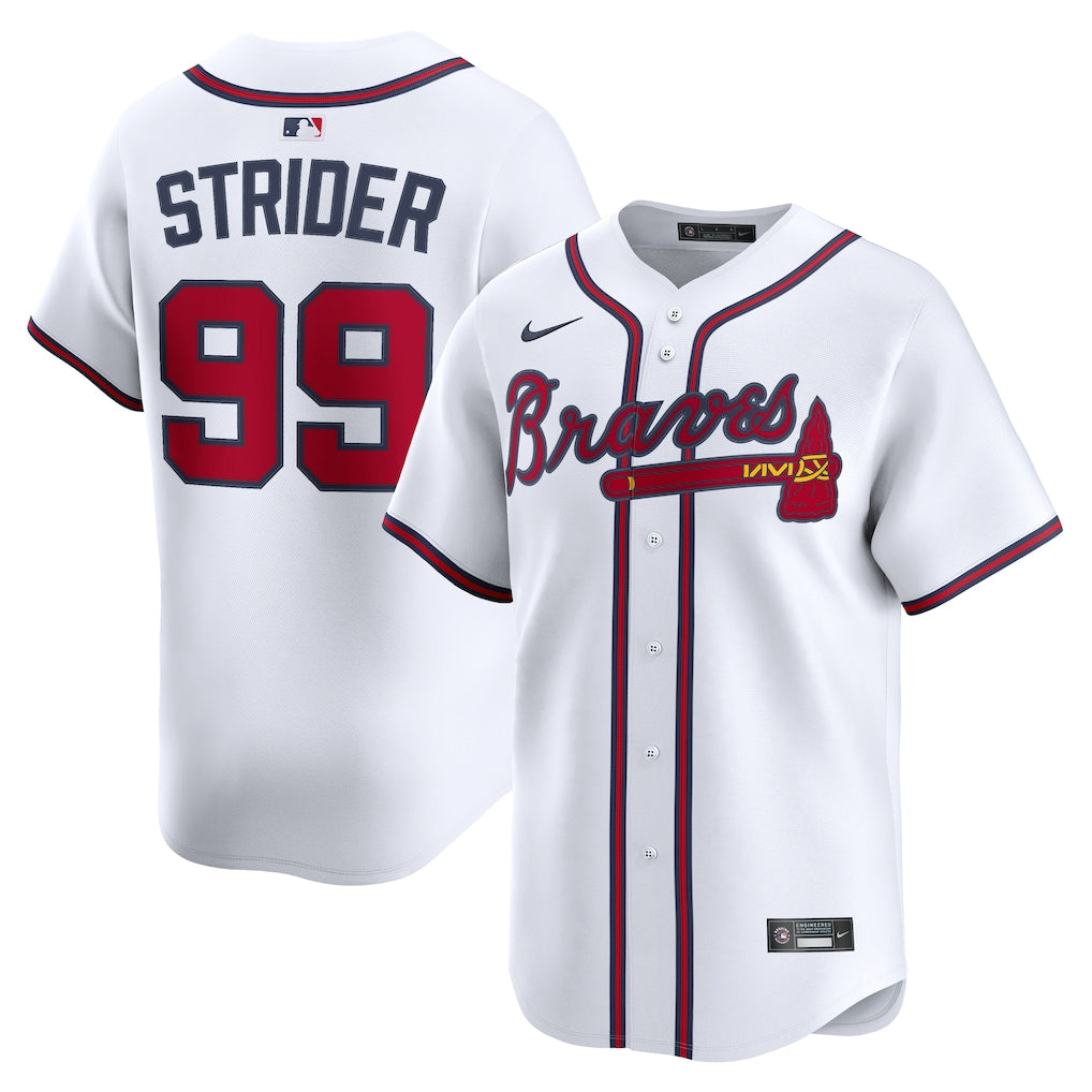 Spencer Strider Atlanta Braves Home Limited Player Jersey product image 1