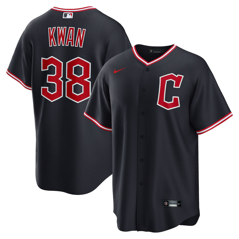 Steven Kwan Cleveland Guardians Alternate Jersey - Navy product image 1