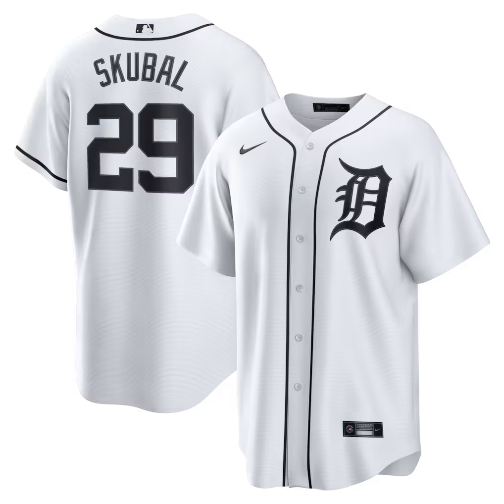 Tarik Skubal Detroit Tigers Home Jersey - White product image 1