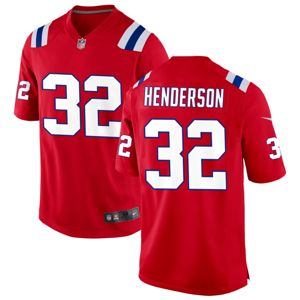 TreVeyon Henderson New England Patriots Jersey - Red product image 1