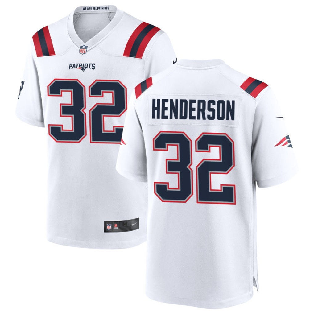 TreVeyon Henderson New England Patriots Jersey - White product image 1