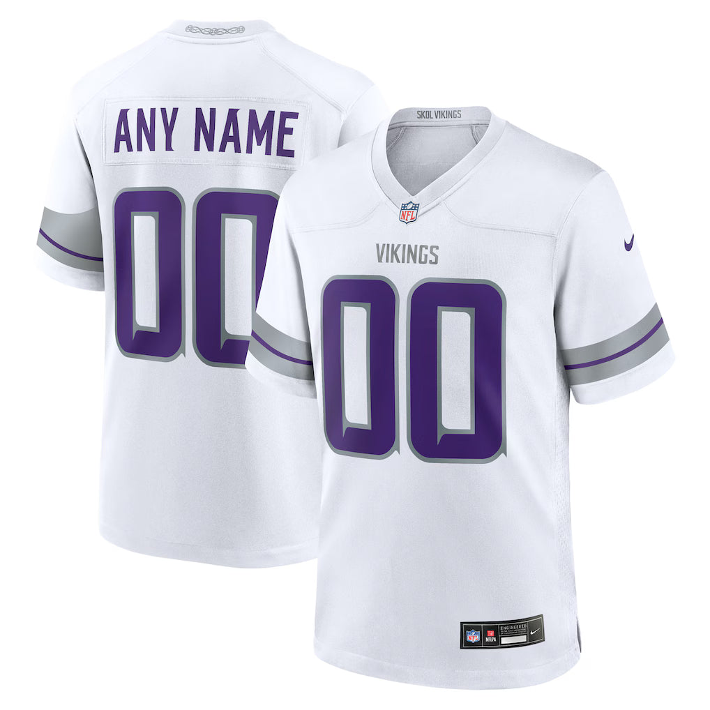 Custom Minnesota Vikings Alternate Jersey - White product image 1
