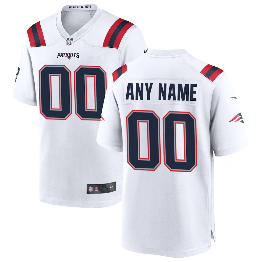 Custom New England Patriots Jersey - White product image 1