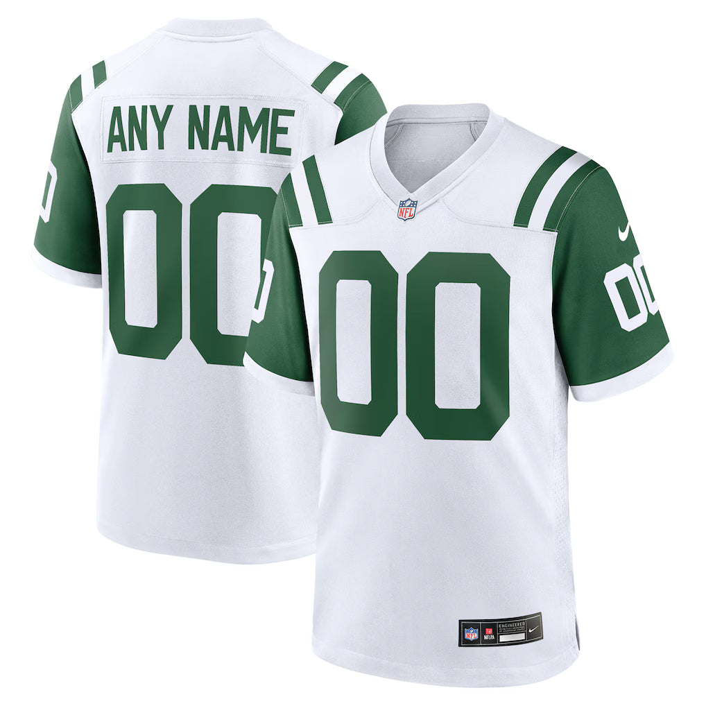 Custom New York Jets Alternate Jersey - White product image 1
