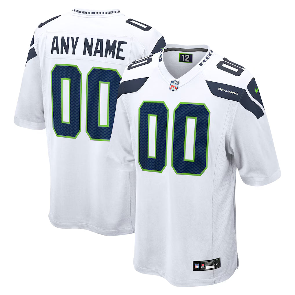Custom Seattle Seahawks Jersey - White product image 1