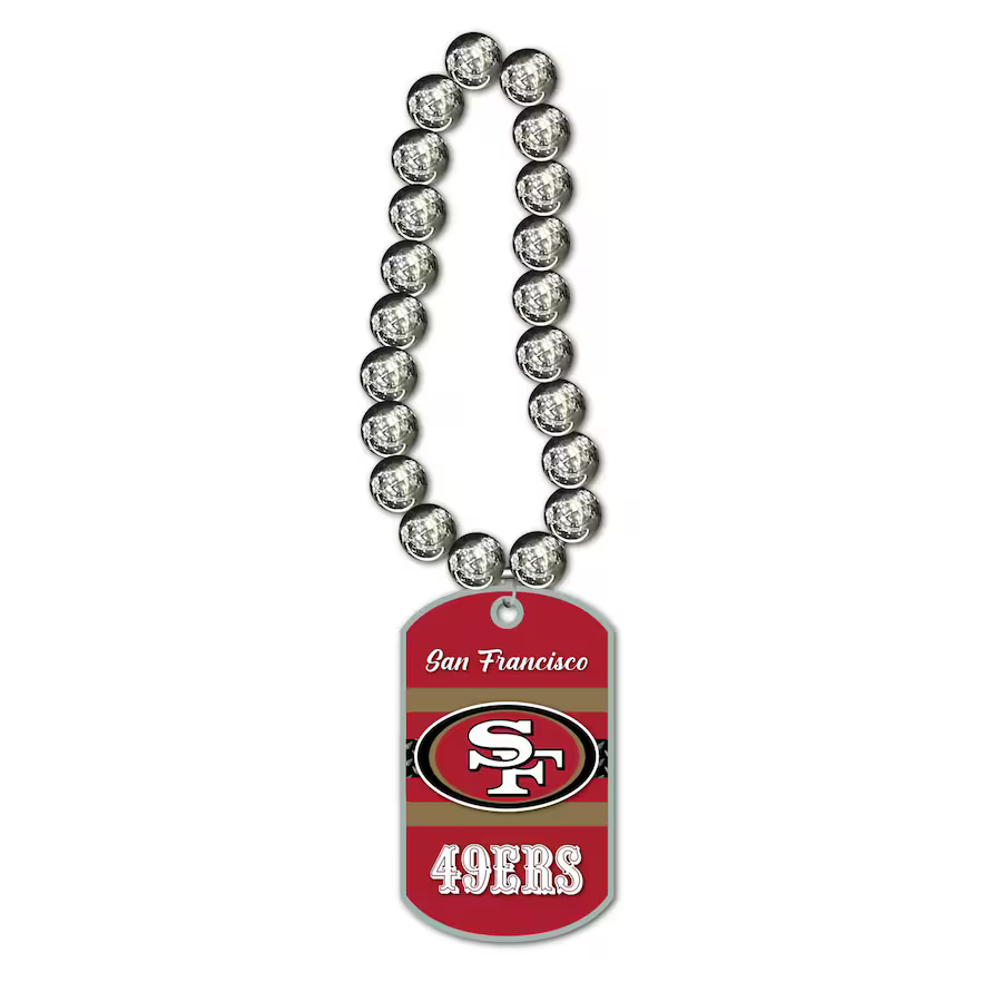 MOJO San Francisco 49ers Jumbo Dog Tag Necklace product image 1, provided for visual reference and product detail review