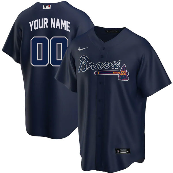 Custom Atlanta Braves Jersey - Navy product image 1