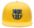 FC BARCELONA RETRO CAPSULE Snapback HAT- Cyber Yellow product image 1, provided for visual reference and product detail
