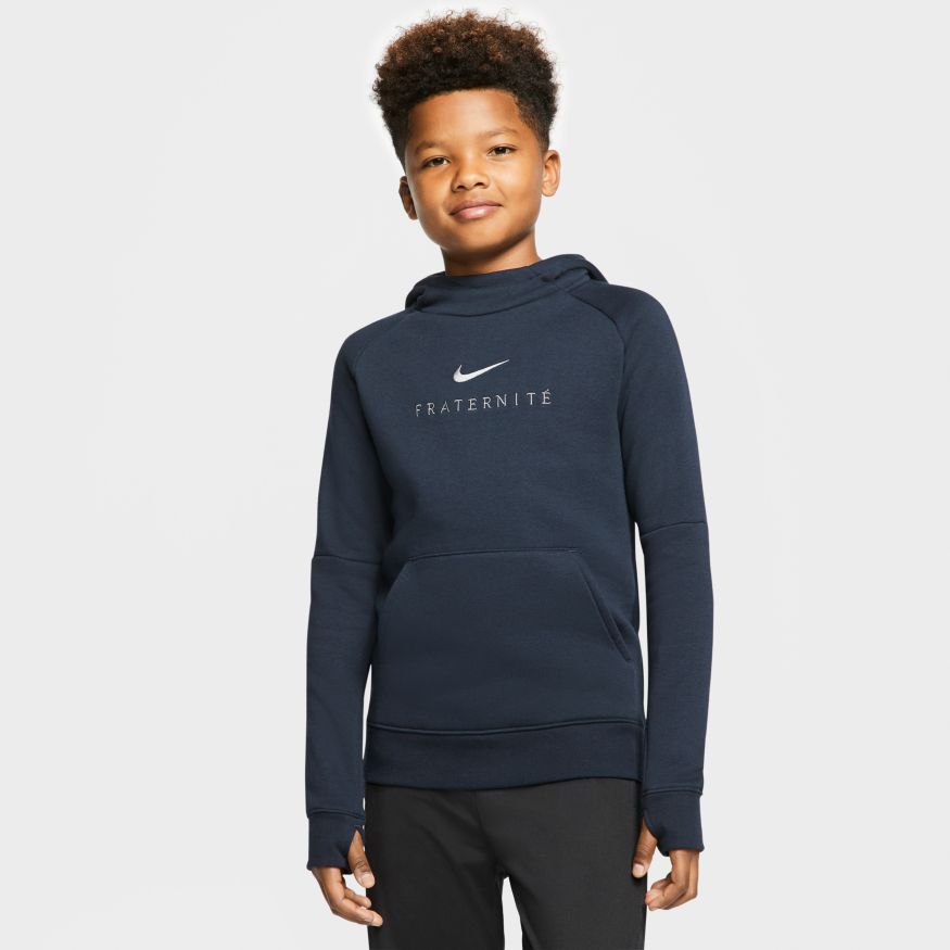 Nike Youth France Fleece Pullover Hoodie - Nevy product image 1, provided for visual reference and product detail review