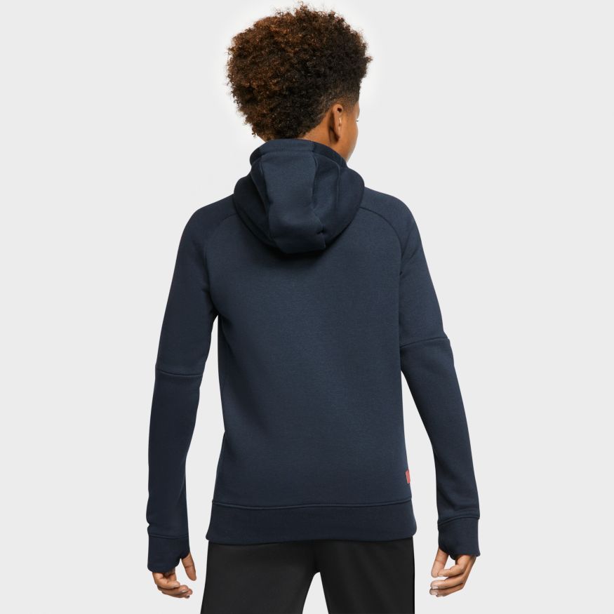 Nike Youth France Fleece Pullover Hoodie - Nevy product image 2, provided for visual reference and product detail review