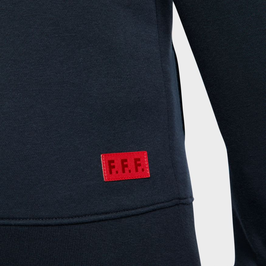 Nike Youth France Fleece Pullover Hoodie - Nevy product image 4, provided for visual reference and product detail review