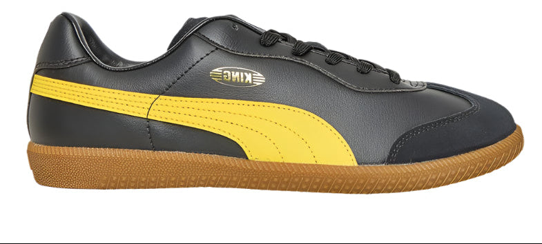 Puma King 21 IT-Black/Pele Yellow product image 1, provided for visual reference and product detail review