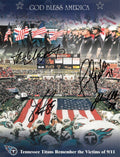 2001 Tennessee Titans Remember 9/11 signed 8.5x11 God Bless America Photo- 4 Sig product image 1, provided for visual