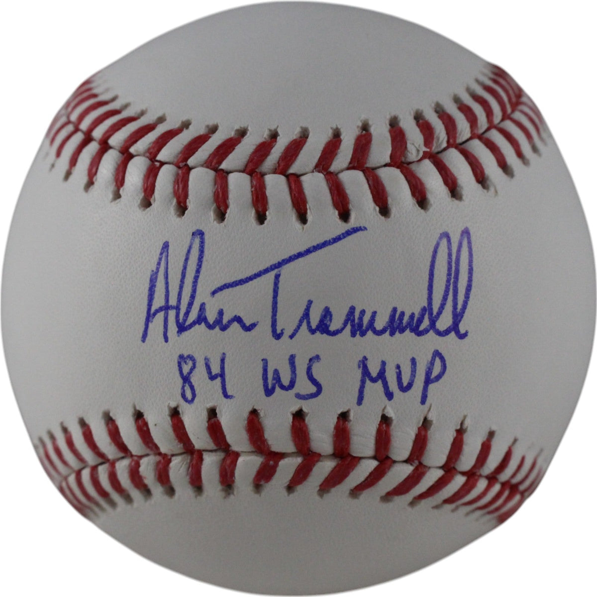 Alan Trammell Autographed Detroit Tigers OML Baseball 84 WS MVP Beckett 40489 product image 1, provided for visual reference