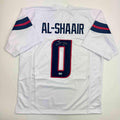 Autographed/Signed Azeez Al Shaair Houston White Football Jersey Beckett BAS COA product image 1, provided for visual