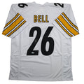 Autographed/Signed Le'Veon LeVeon Bell Pittsburgh White Jersey Beckett BAS COA product image 1, provided for visual