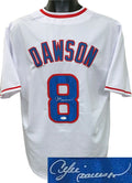 Andre Dawson signed White TB Custom Stitched Baseball Jersey XL- JSA ITP Holo product image 1, provided for visual reference
