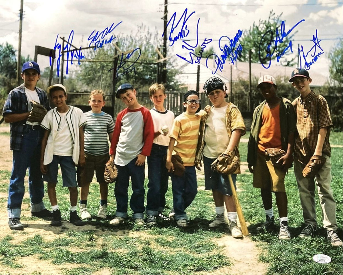 The Sandlot Cast Signed 16x20 Photo 2 Patrick Renna Tom Guiry 6 Others JSA product image 1, provided for visual reference