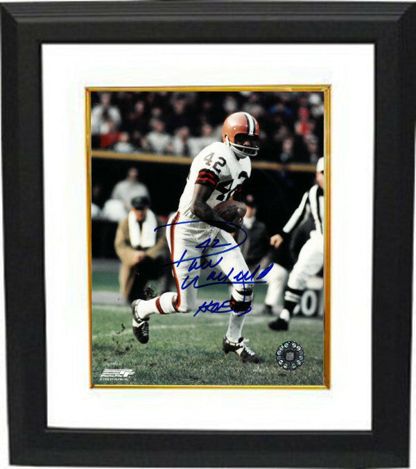 Paul Warfield signed Cleveland Browns NFL 8x10 Photo Framed w/ #42 & HOF 83 product image 1, provided for visual reference