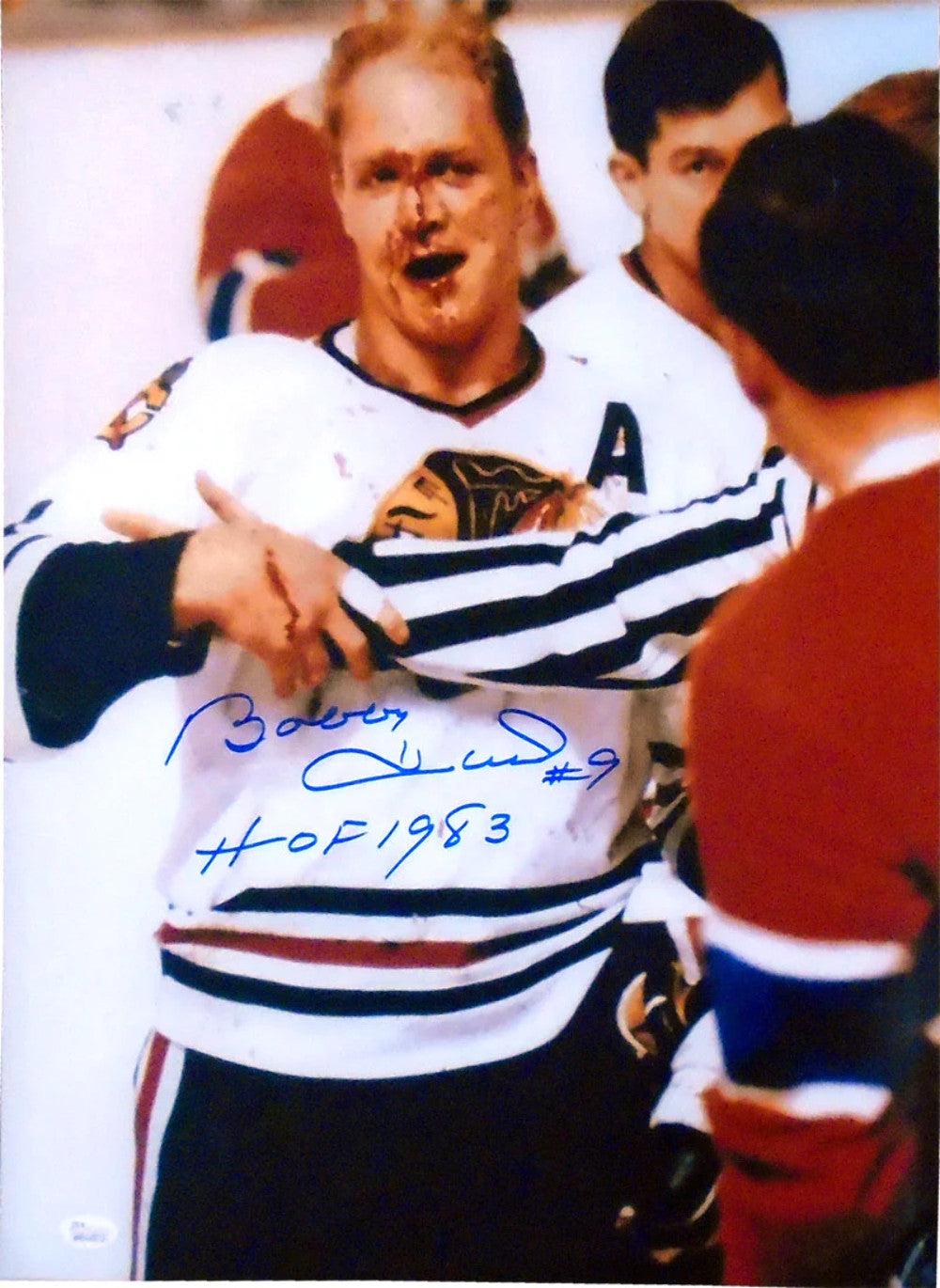 Bobby Hull HOF 83 Autographed 16x20 Photo (JSA) product image 1, provided for visual reference and product detail review