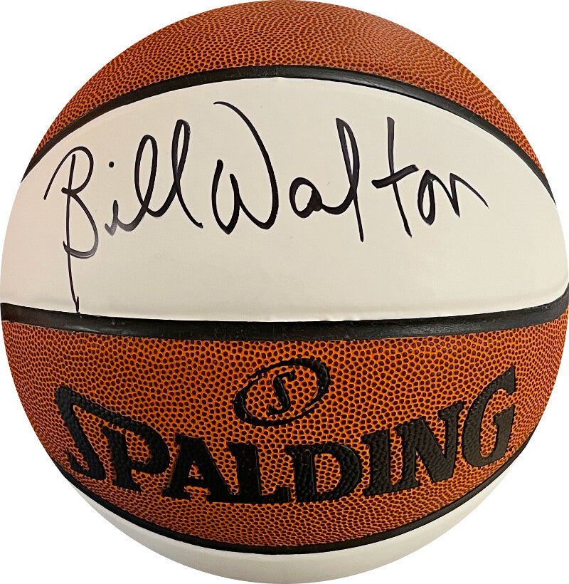 Bill Walton signed NBA Spalding White Panel Basketball-JSA Witnessed -HOF/Lakers product image 1, provided for visual