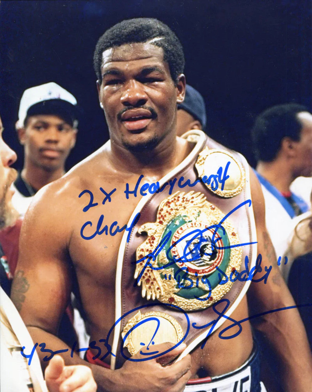 Riddick "Big Daddy" Bowe "2x Champ" Autographed 8x10 Photo product image 1, provided for visual reference and product detail