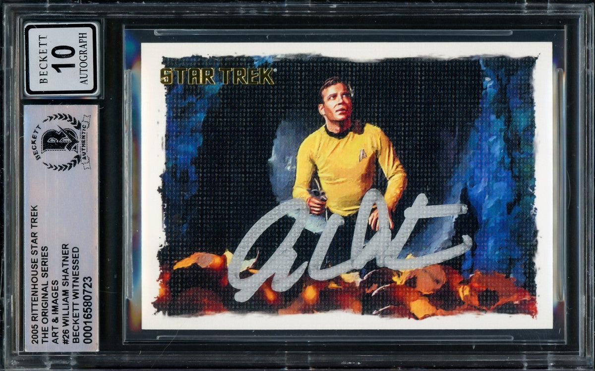 William Shatner Auto 2005 Rittenhouse Art Images Card 26 Star Trek Sig 10 product image 1, provided for visual reference and