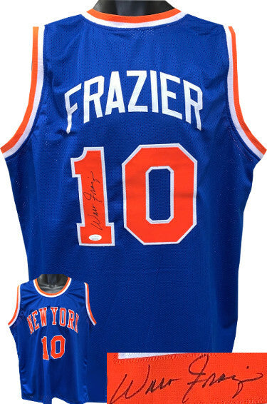 Walt Frazier signed New York TB Custom Stitched Pro Basketball Jersey XL - JSA product image 1, provided for visual